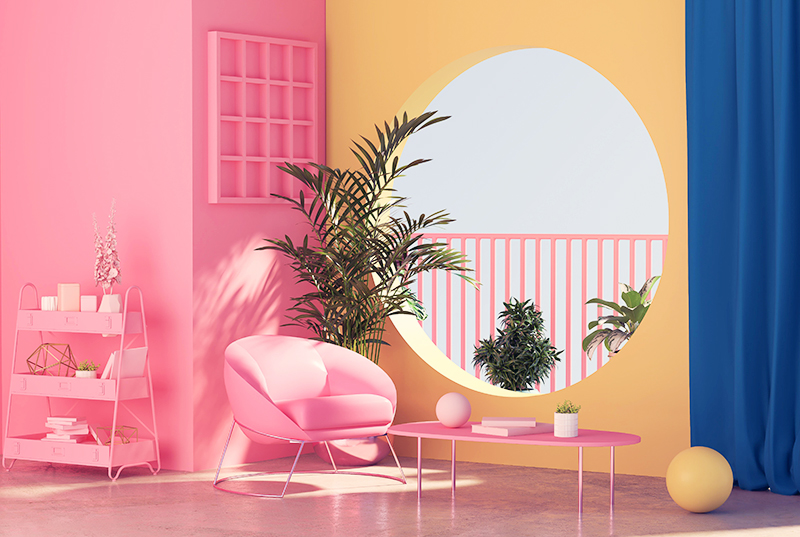 색채 심리학 - 화사한 인테리어