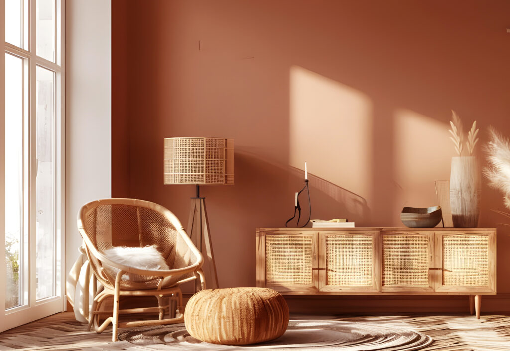 색채 심리학 - 갈색 인테리어