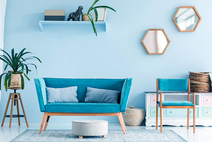 색채 심리학 - 블루 인테리어